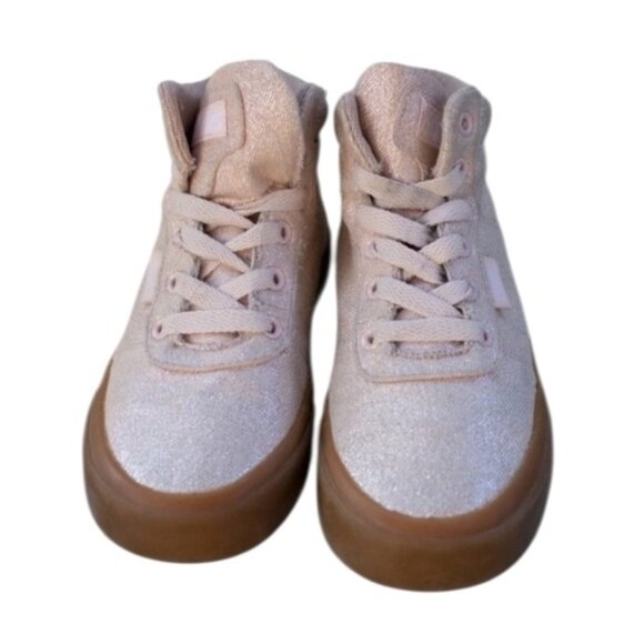 Etnies Girls Sz 2 Scout Hi Top Shoes Light Pink Canvas Sneakers - Picture 2 of 11